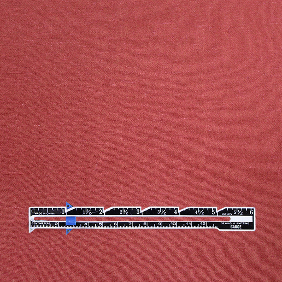 sandwashed viscose/linen textured woven - paprika, Oeko-Tex certified