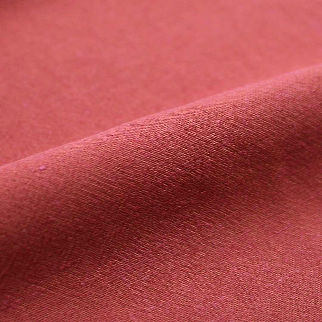 sandwashed viscose/linen textured woven - paprika, Oeko-Tex certified