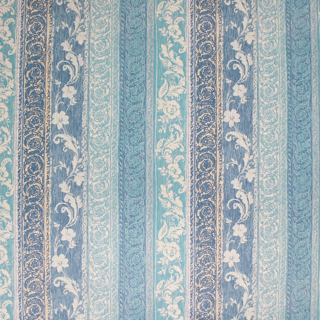 Tori Richard 'cerulean scroll' all cotton shirting 1.25 yds