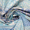 Tori Richard 'cerulean scroll' all cotton shirting 1.25 yds