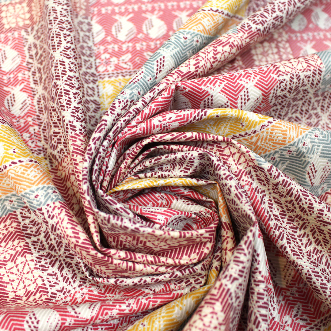 T0ri Richard 'patchwork nostalgia' all cotton shirting .5 yds