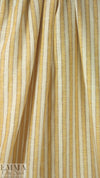 NY designer maize/ivory novelty stripe linen/cotton woven