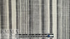 NY designer black/white novelty stripe linen/cotton woven