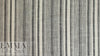 NY designer black/white novelty stripe linen/cotton woven