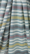 NY designer chambray novelty stripes cotton woven 1.75 yds