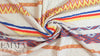 NY designer red/blue diamond novelty linen/cotton woven 1.5 yds