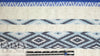NY designer blue diamond novelty linen/cotton woven 1.5 yds