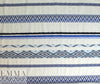 NY designer blue diamond novelty linen/cotton woven 1.5 yds