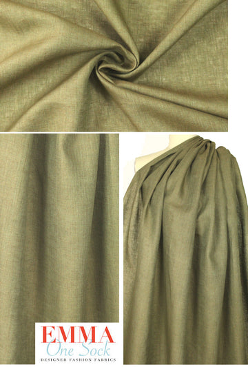 Dublin light weight cross dye linen - kelp