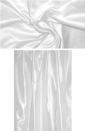 beautiful quality 100% silk duchess satin - alabaster