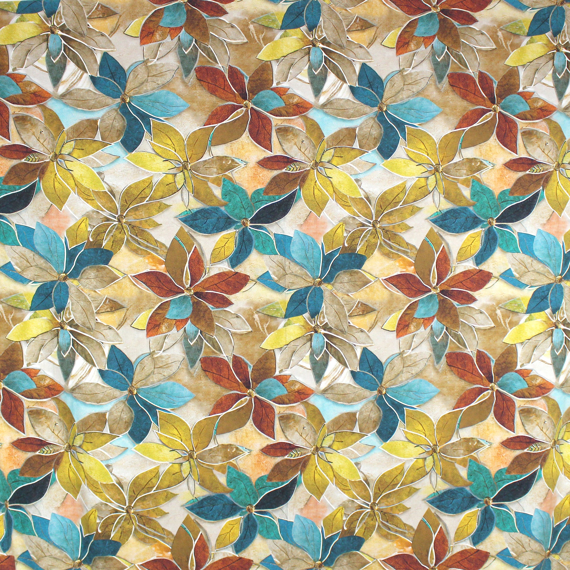 Dutch digital cotton knit 'floral elegance' Oeko-Tex cert.