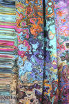 Dutch digital multi fimo swirl cotton/lycra border knit  1.75 yd