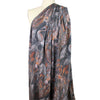 Dutch digital 'blooms and plumes' cotton knit Oeko-Tex - spice/gray 1.5 yd