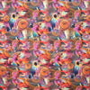 Dutch digital 'sunrise poem' cotton knit, Oeko-Tex cert. 1.25 yds