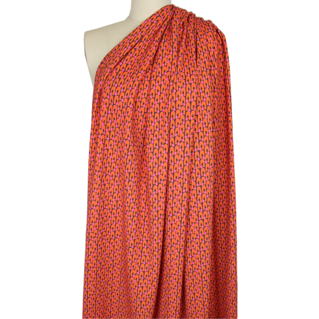 Dutch digital 'shape friends' cotton knit, Oeko-Tex cert. - spice tones 1.625 yd
