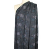 Dutch digital 'etched stones' cotton knit Oeko-Tex cert. - black/teal .75 yds