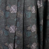 Dutch digital 'etched stones' cotton knit Oeko-Tex cert. - black/teal .75 yds