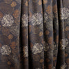 Dutch digital 'etched stones' cotton knit Oeko-Tex cert. - walnut/caramel 1 yard