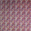 Dutch digital 'paisley glow' cotton knit Oeko-Tex - crimson/jade 1.25 yds