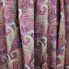 Dutch digital 'paisley glow' cotton knit Oeko-Tex - crimson/jade 1.25 yds