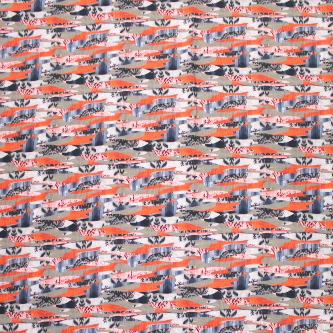 Dutch digital 'woven reflection' cotton knit Oeko-Tex cert. 1.125 yd