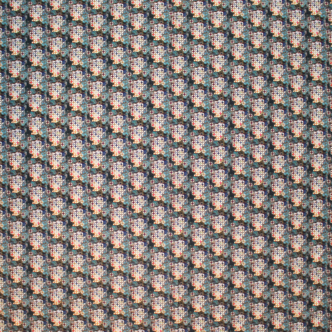 Dutch digital 'stellar sky' cotton knit, Oeko-Tex cert. 1.5 yds