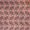 Dutch digital Klimt's 'Lady with a Fan' cotton/spandex knit - rouge .625 yds