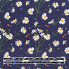 Dutch digital 'chamomile garden' cotton knit, Oeko-Tex cert. 1.125 yds