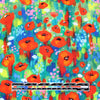 Dutch digital 'poppy fields' viscose knit, Oeko-Tex cert. 1 yard
