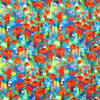 Dutch digital 'poppy fields' viscose knit, Oeko-Tex cert. 1 yard