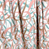 Dutch digital 'streamers' cotton knit Oeko-Tex cert. - pink/teal 1.5 yd