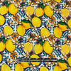 Dutch digital 'lemons from Mallorca' cotton knit, Oeko-Tex cert. 1 yard