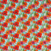 Dutch digital 'summer poppies' viscose knit, Oeko-Tex cert. .75 yds