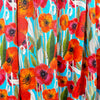 Dutch digital 'summer poppies' viscose knit, Oeko-Tex cert.