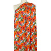 Dutch digital 'summer poppies' viscose knit - red/navy, Oeko-Tex cert. 1 yard