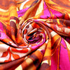 Dutch digital 'gated garden' cotton knit, Oeko-Tex cert. - spice tones 1.875 yd