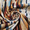 Dutch digital 'strata' cotton knit, Oeko-Tex cert. - spice tones 2 yds