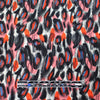 Dutch digital 'scribble study' cotton knit, Oeko-Tex cert. - azalea/poppy 1.25 yd