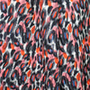 Dutch digital 'scribble study' cotton knit, Oeko-Tex cert. - azalea/poppy 1.5 yd