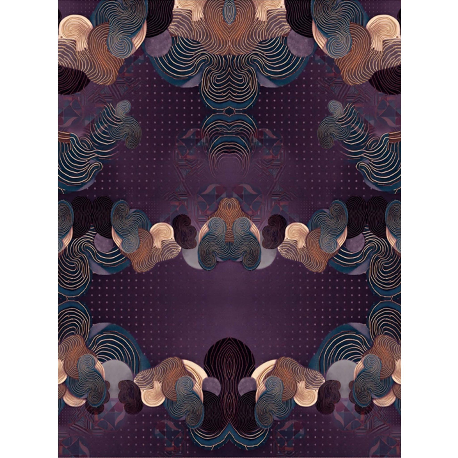 Dutch digital 'majestic' cotton knit panel, Oeko-Tex