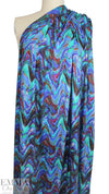 Dutch digital 'prismata blues' viscose knit Oeko-Tex cert. 1.875 yd