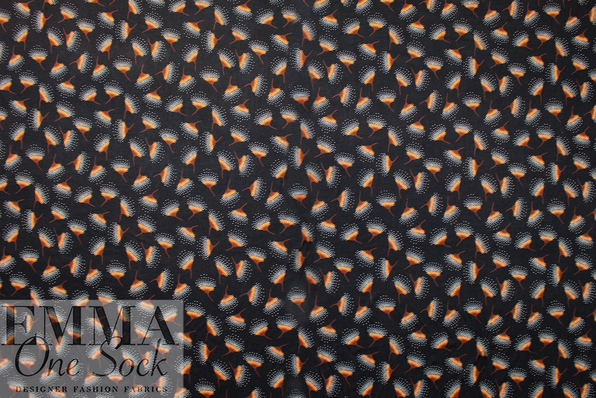 Dutch digital 'seeding flower' VISCOSE knit Oeko-Tex cert. 1.875 yds