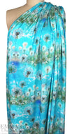 Dutch digital 'dandelion puffs' viscose knit Oeko-Tex cert. 1.875 yds