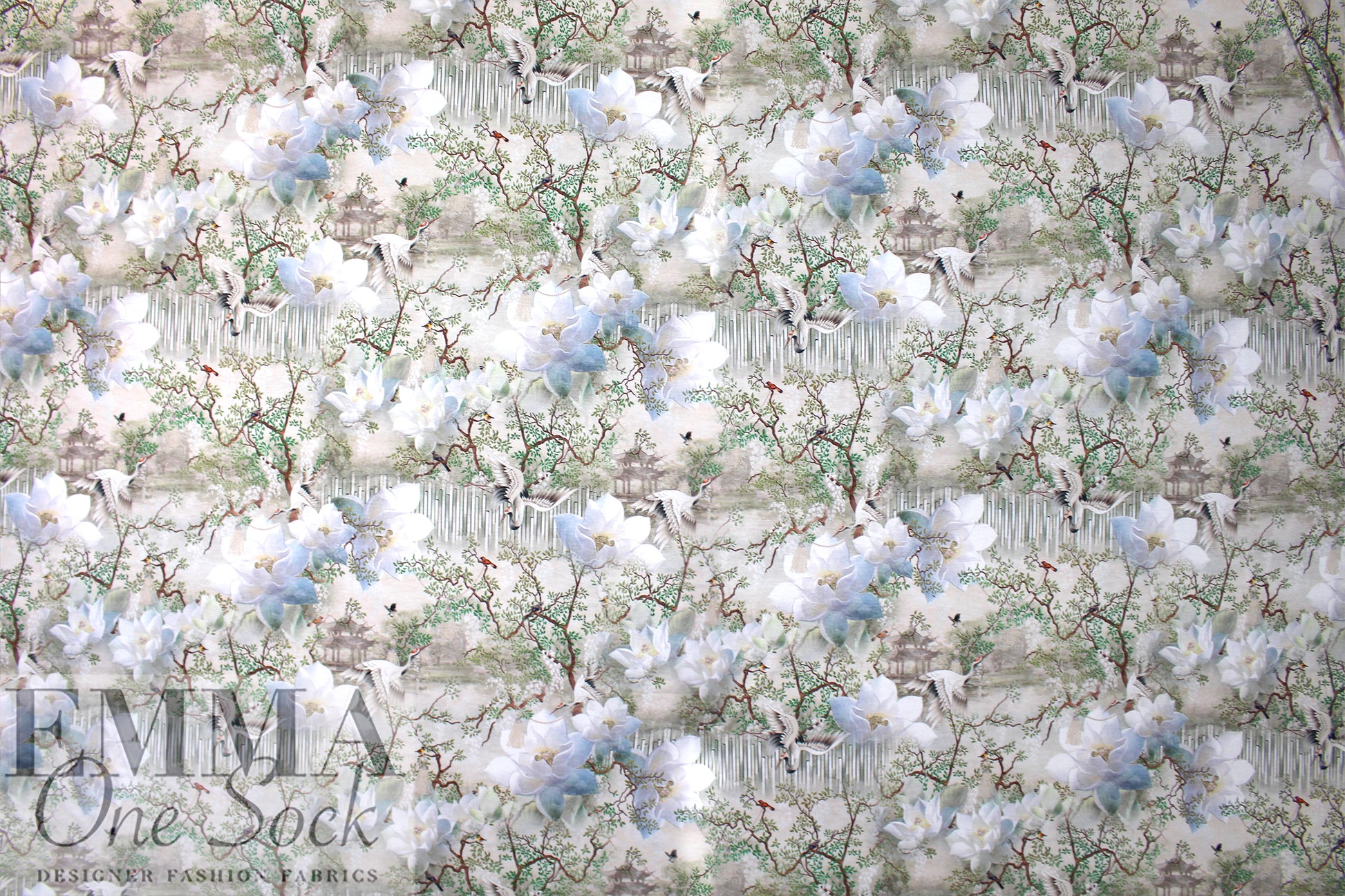 Dutch digital 'nature's serenity' viscose knit Oeko-Tex cert. .5 yds