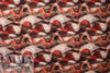Dutch digital 'red earth waves' viscose knit Oeko-Tex cert. 1.5 yd