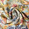 ECOVERO 'dancing paisley' viscose crepe woven .75 yds