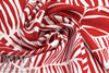 Italian 'scarlet palms' ECOVERO viscose challis woven 1.5 yd