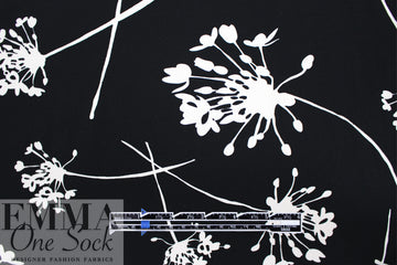 Italian 'fallen flowers' viscose challis woven 1.25 yds