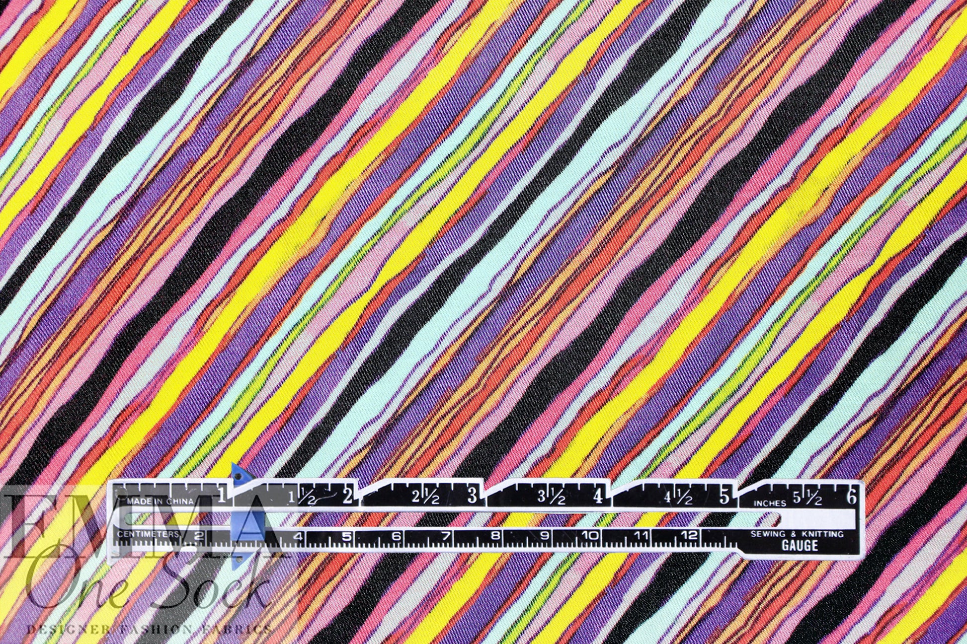 Italian 'diagonal stripe' ECOVERO satin finish viscose woven 1 yard