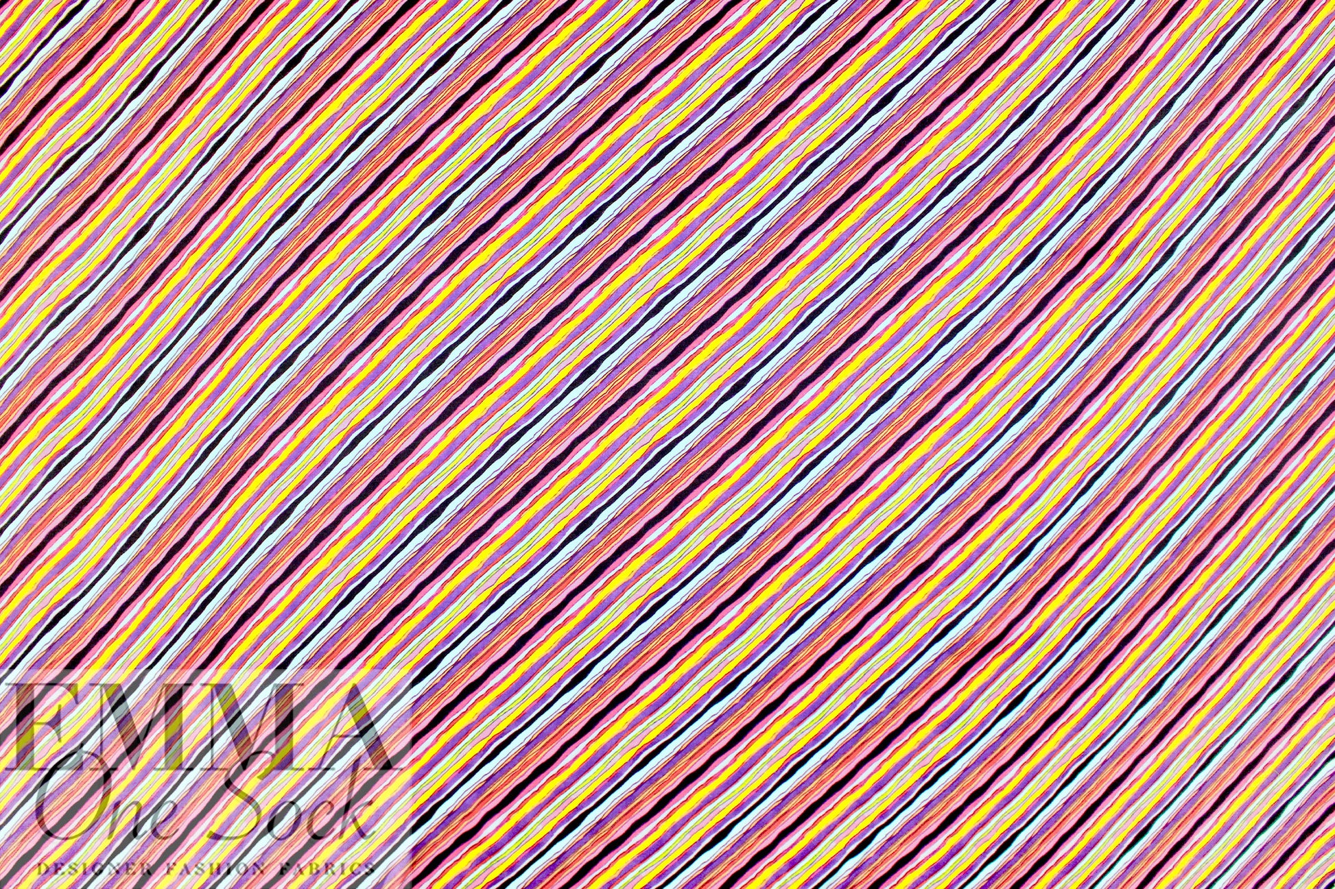 Italian 'diagonal stripe' ECOVERO satin finish viscose woven 1 yard